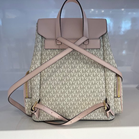 Michael Kors LG  Chain Backpack MK Vanilla Pink main image 10